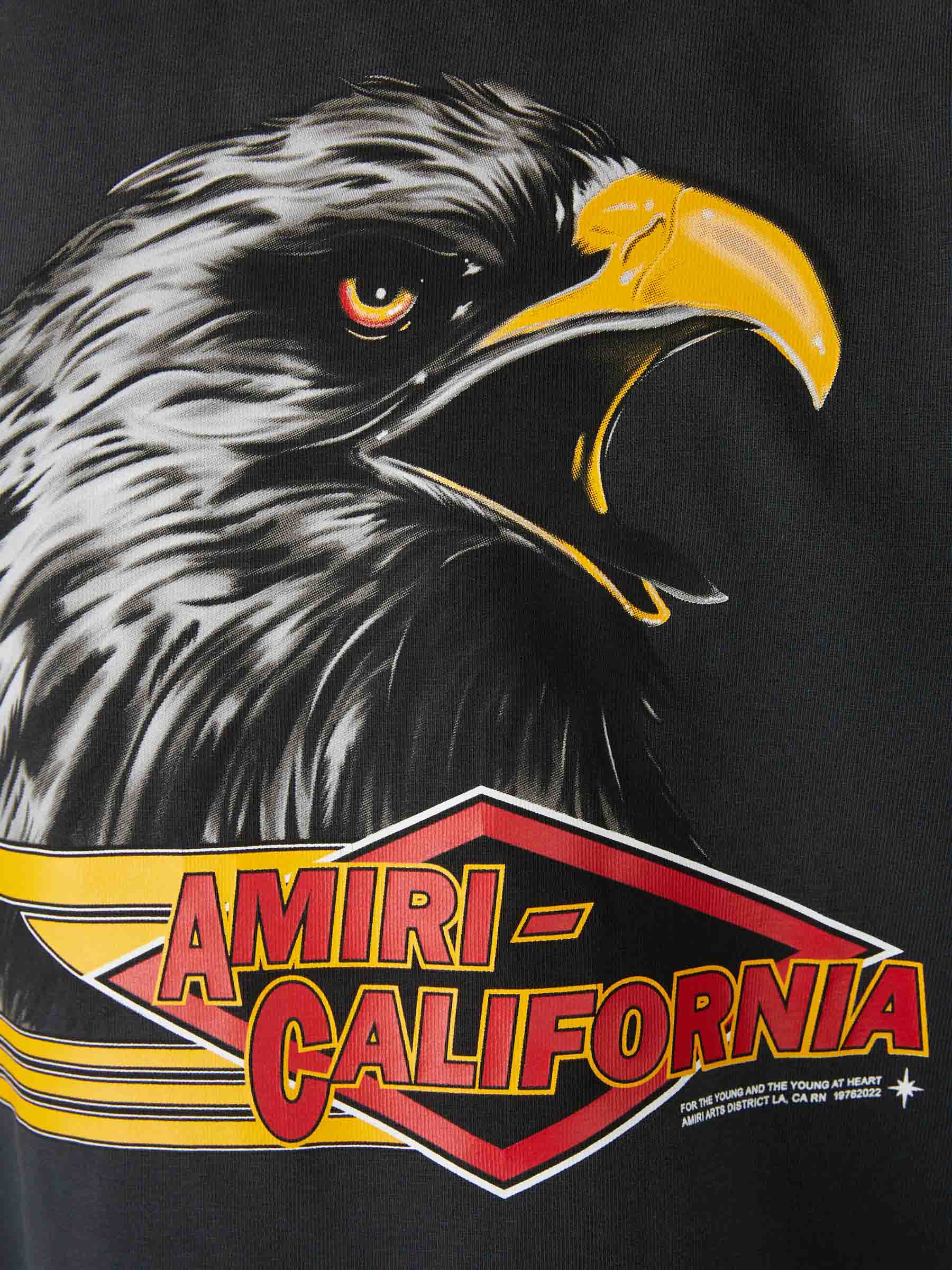 Outlet online Amiri Hombre Camiseta Logo Águila color Negro sku 553-004413 01 - Foto 4