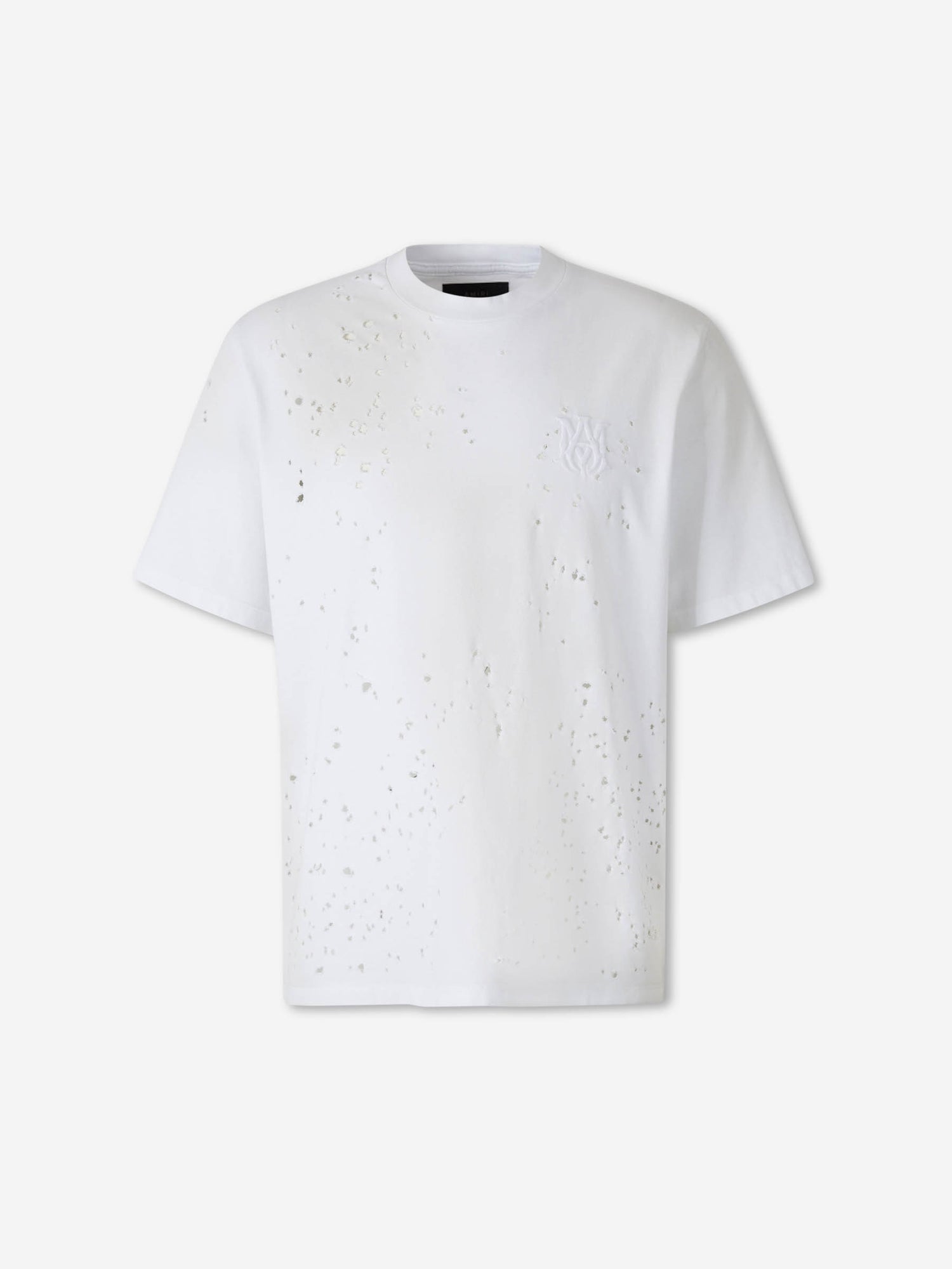 Outlet online Amiri Hombre Camiseta Shotgun Algodón color Blanco sku 553-004416 01 - Foto 1