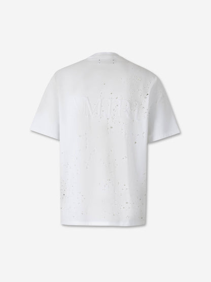 Outlet online Amiri Hombre Camiseta Shotgun Algodón color Blanco sku 553-004416 01 - Foto 2