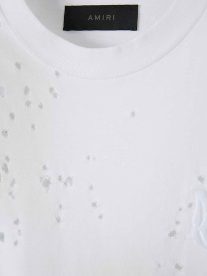 Outlet online Amiri Hombre Camiseta Shotgun Algodón color Blanco sku 553-004416 01 - Foto 3