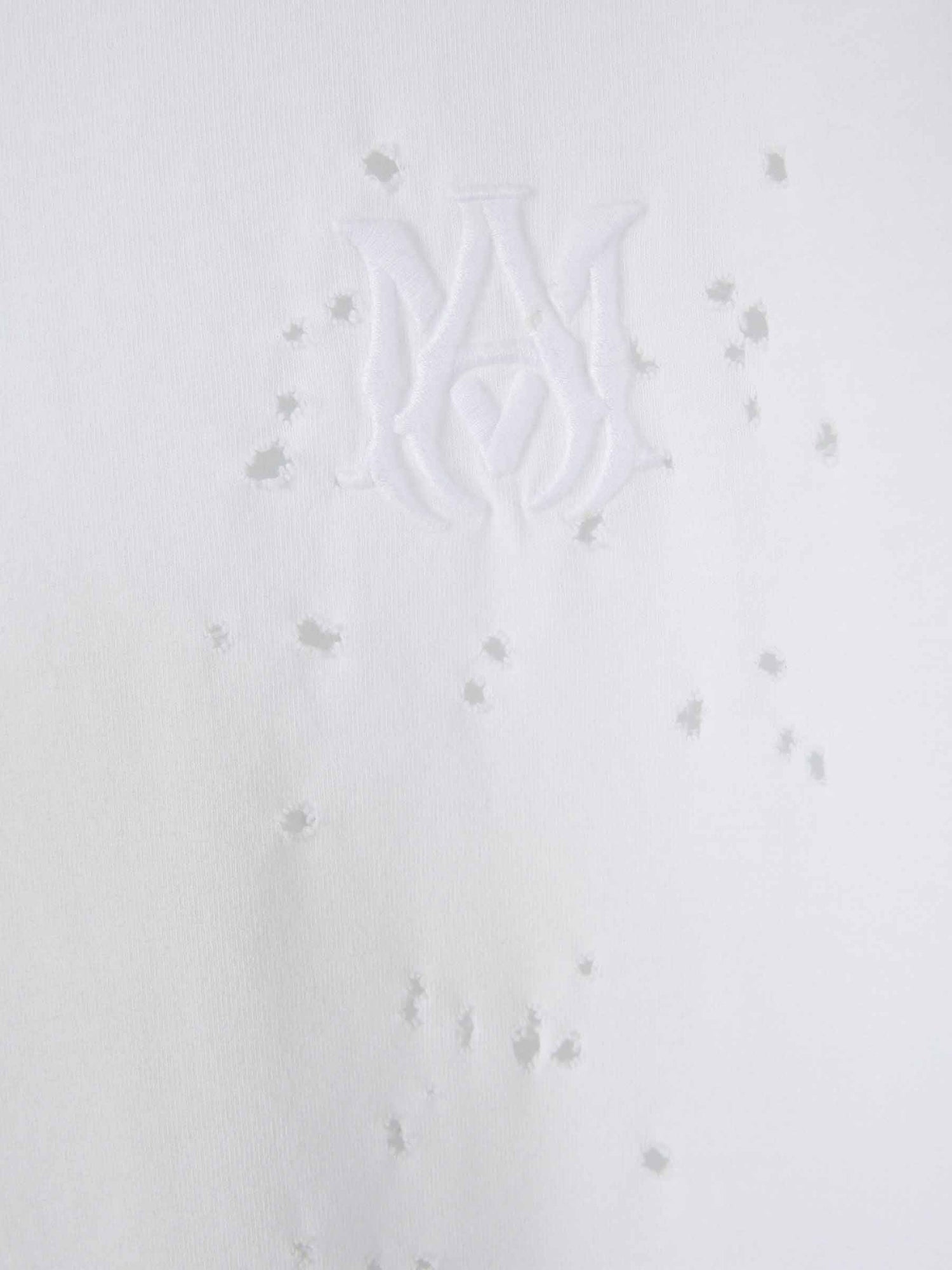 Outlet online Amiri Hombre Camiseta Shotgun Algodón color Blanco sku 553-004416 01 - Foto 4
