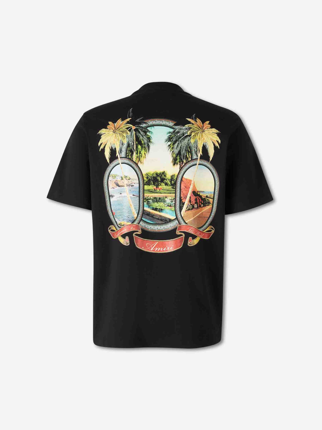 Outlet online Amiri Hombre Camiseta MA Paradise color Negro sku 553-004417 01 - Foto 2