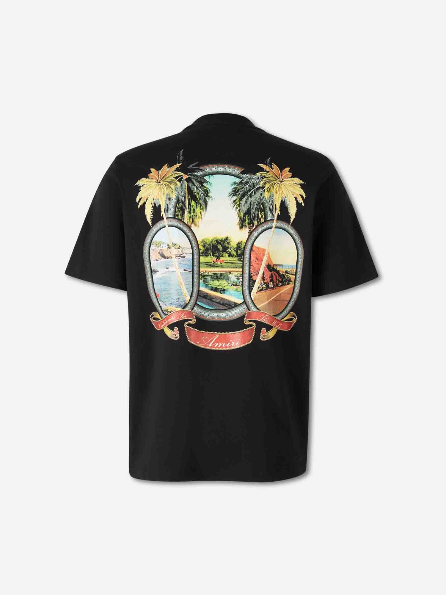 Outlet online Amiri Hombre Camiseta MA Paradise color Negro sku 553-004417 01 - Foto 2