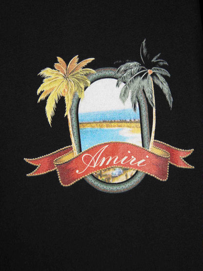 Outlet online Amiri Hombre Camiseta MA Paradise color Negro sku 553-004417 01 - Foto 4