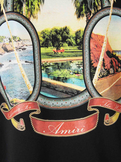 Outlet online Amiri Hombre Camiseta MA Paradise color Negro sku 553-004417 01 - Foto 5