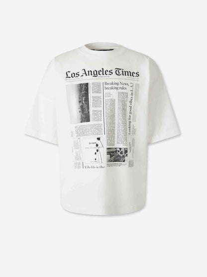 Outlet online Palm Angels Hombre Camiseta Estampada color Blanco sku 553-004428 01 - Foto 1