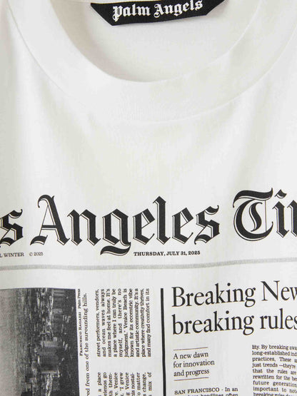 Outlet online Palm Angels Hombre Camiseta Estampada color Blanco sku 553-004428 01 - Foto 3