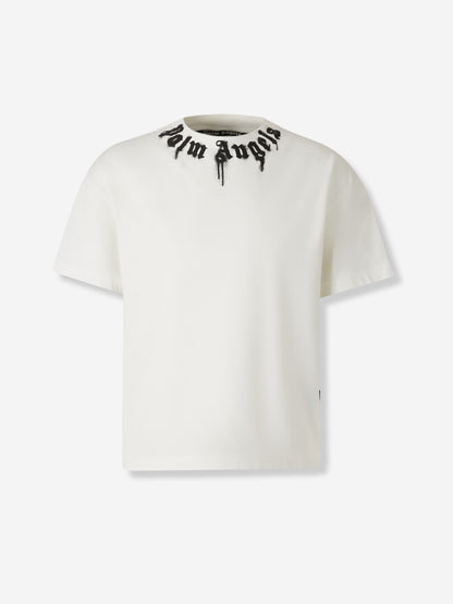 Outlet online Palm Angels Hombre Camiseta de Manga Corta color Blanco sku 553-004430 01 - Foto 1