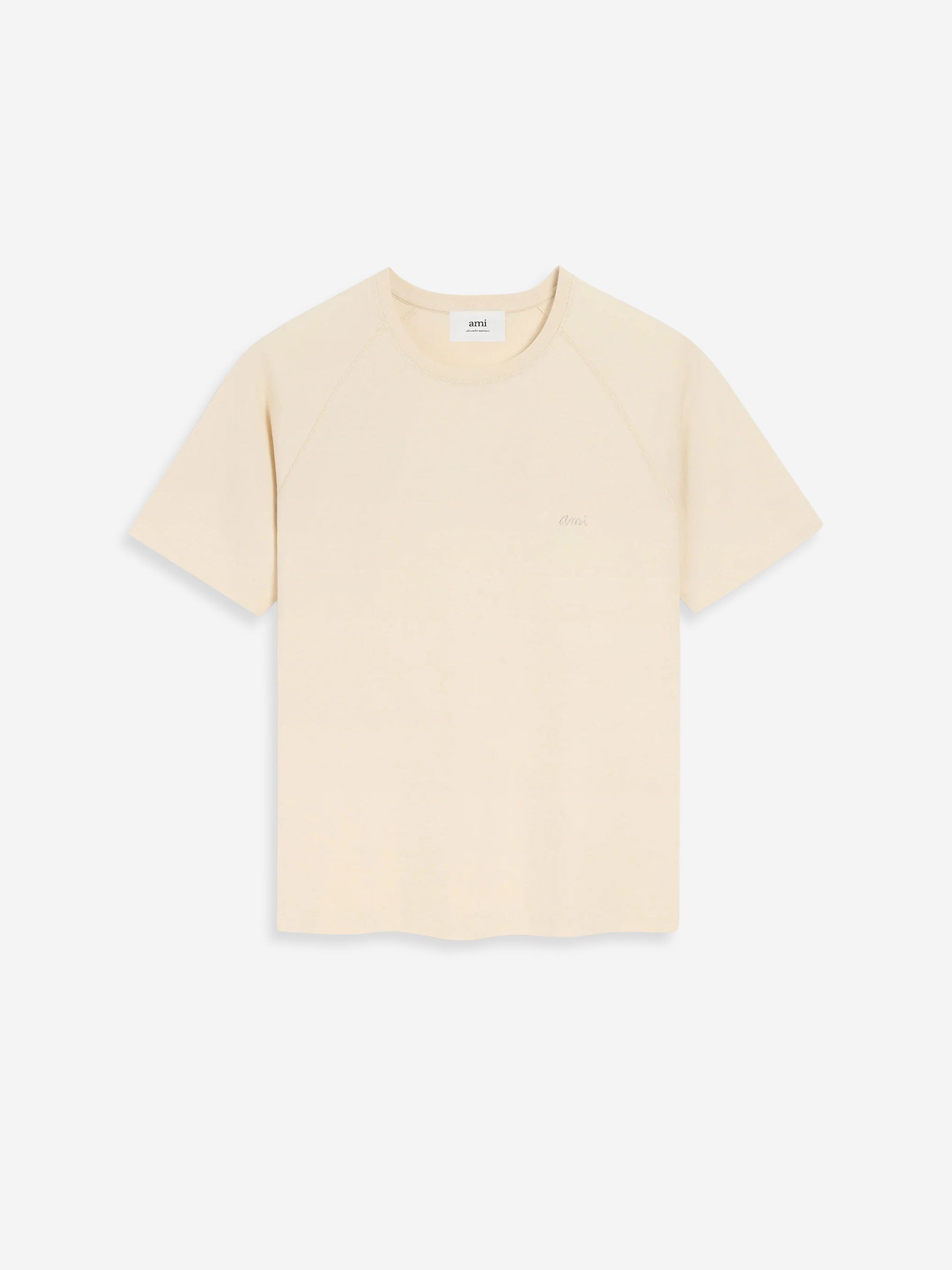 Outlet online Ami Paris Hombre Camiseta Bordado color Beige sku 553-004437 01 - Foto 1