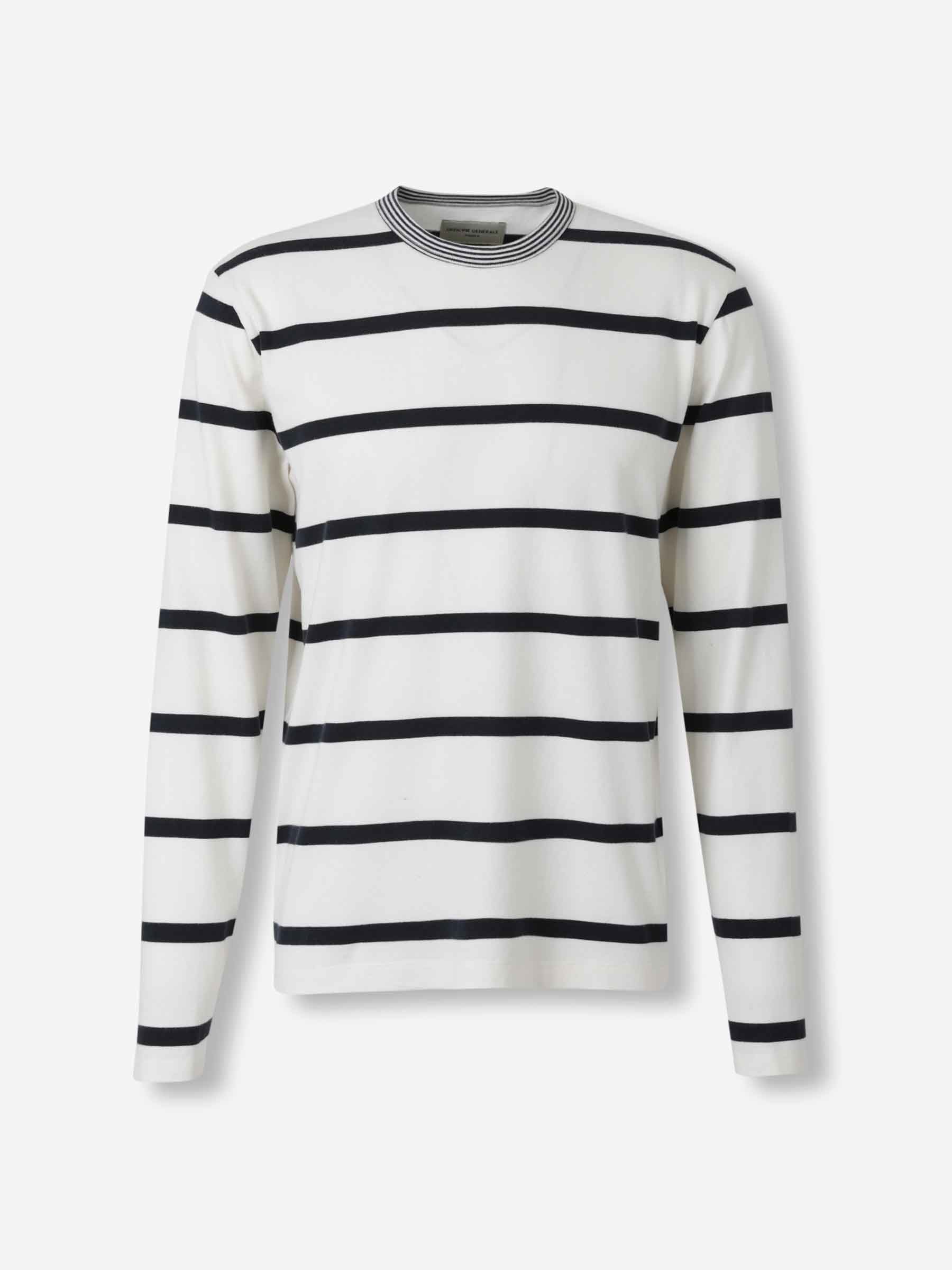 Outlet online Officine Générale Hombre Camiseta Manga Larga color Azul Marino sku 553-004441 01 - Foto 1