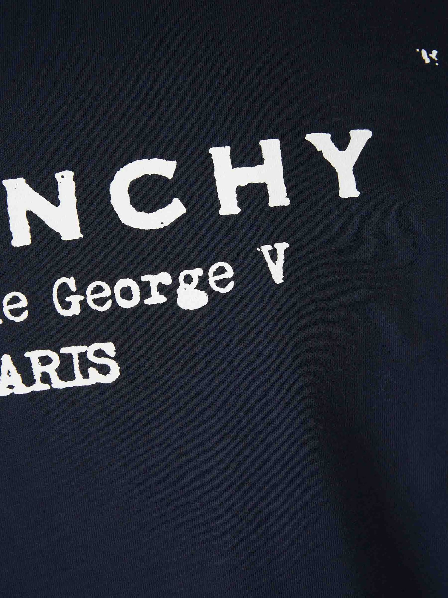 Outlet online Givenchy Hombre Camiseta Logo Estampado color Azul Noche sku 553-004447 02 - Foto 3