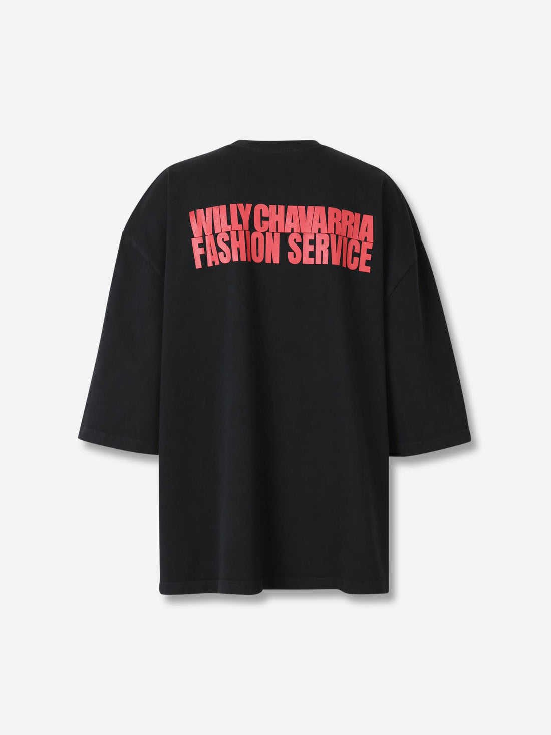 Outlet online Willy Chavarria Hombre Camiseta Oversize Buffalo color Negro sku 553-004452 01 - Foto 2