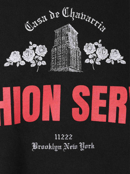 Outlet online Willy Chavarria Hombre Camiseta Oversize Buffalo color Negro sku 553-004452 01 - Foto 3