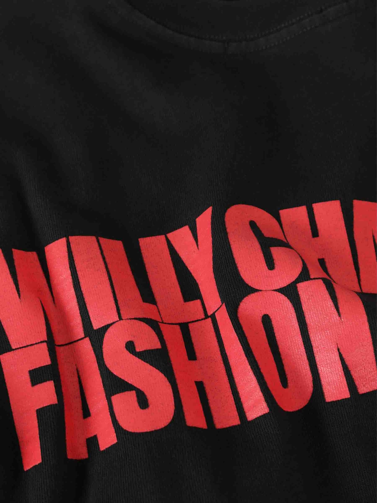 Outlet online Willy Chavarria Hombre Camiseta Oversize Buffalo color Negro sku 553-004452 01 - Foto 4