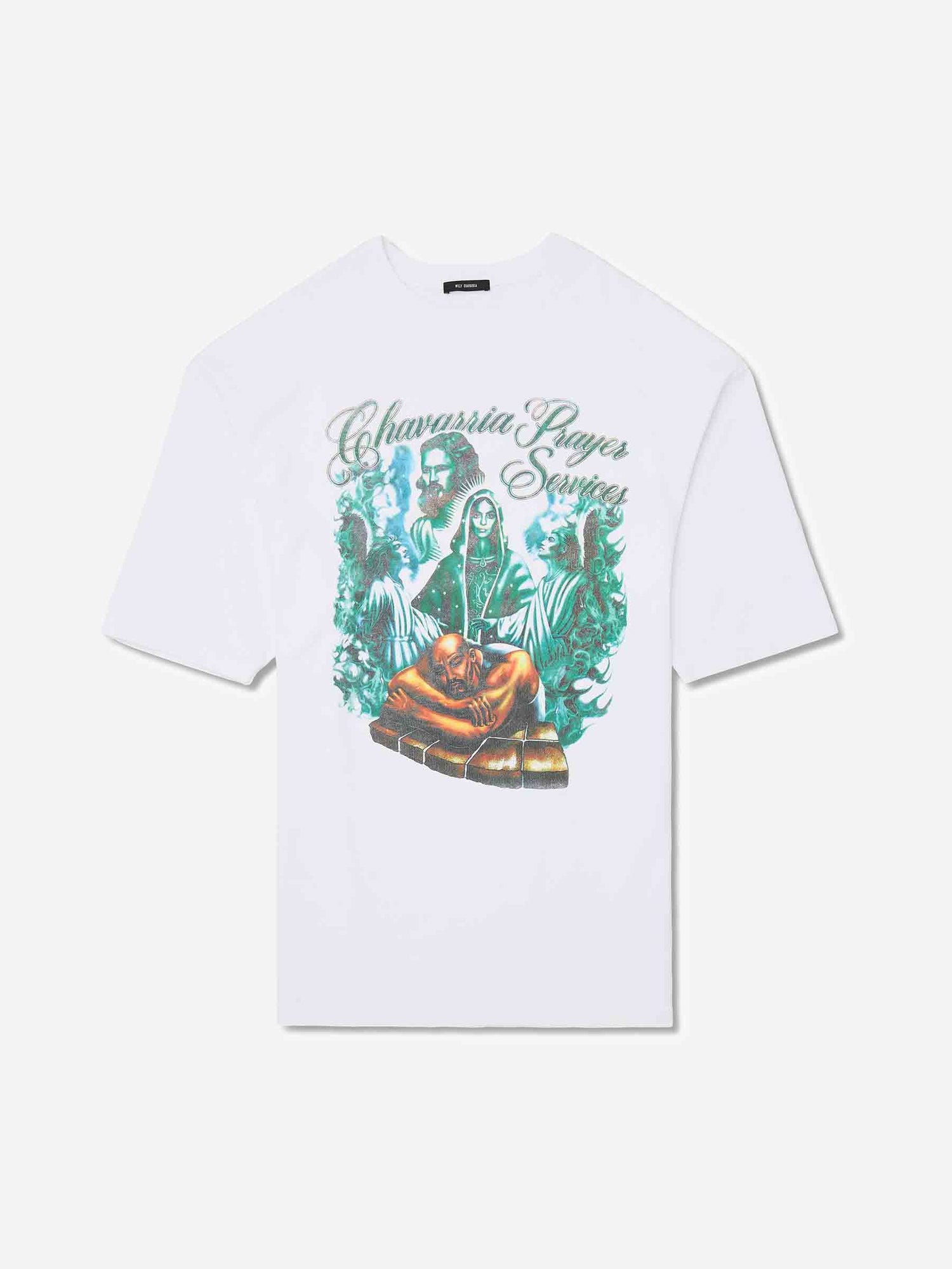 Outlet online Willy Chavarria Hombre Camiseta Cuello Redondo color Blanco sku 553-004456 01 - Foto 1