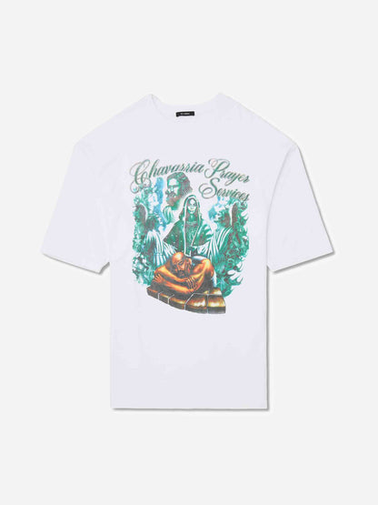 Outlet online Willy Chavarria Hombre Camiseta Cuello Redondo color Blanco sku 553-004456 01 - Foto 1