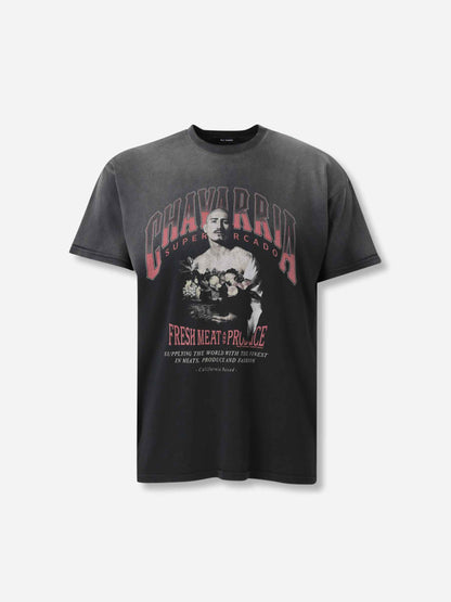 Outlet online Willy Chavarria Hombre Camiseta San Chachi color Negro sku 553-004457 01 - Foto 1