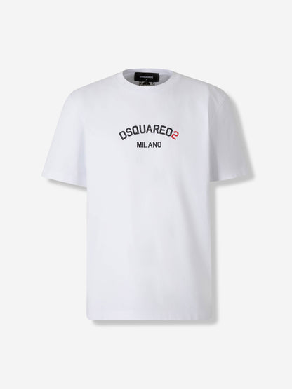 Dsquared2 Hombre Barcelona Camiseta Cuello Redondo color Blanco sku 553-004470 01 - Foto 1