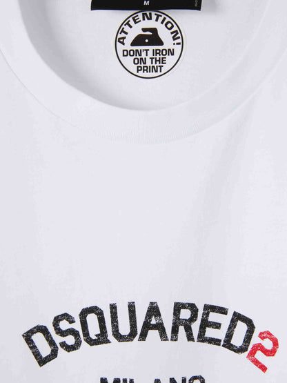Dsquared2 Hombre Barcelona Camiseta Cuello Redondo color Blanco sku 553-004470 01 - Foto 3