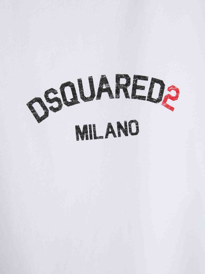Dsquared2 Hombre Barcelona Camiseta Cuello Redondo color Blanco sku 553-004470 01 - Foto 4