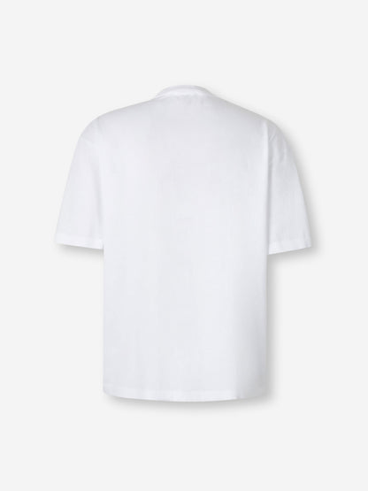 Outlet online Acne Studios Hombre Camiseta Logo color Blanco sku 553-004480 01 - Foto 2