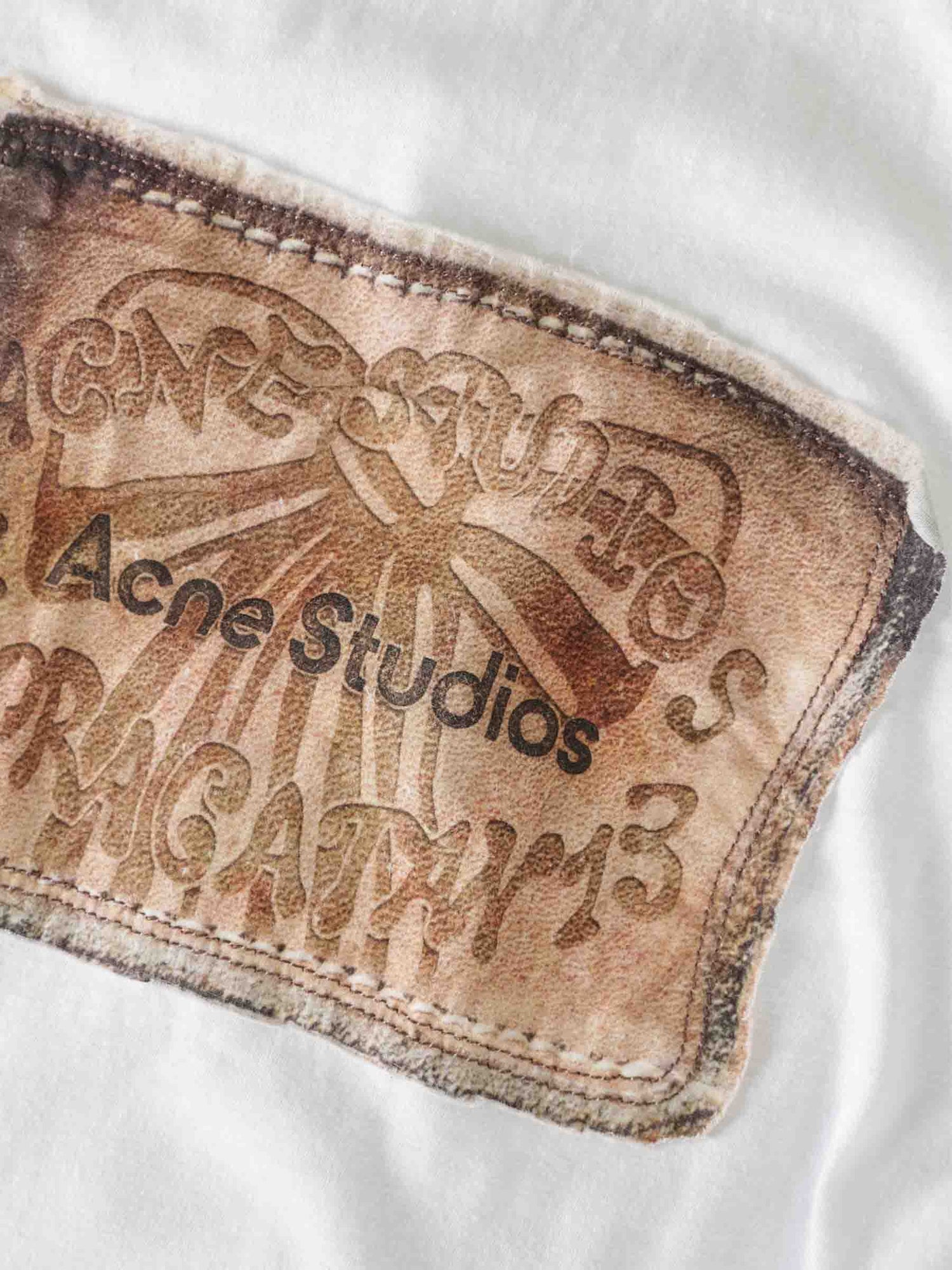 Outlet online Acne Studios Hombre Camiseta Logo color Blanco sku 553-004480 01 - Foto 4