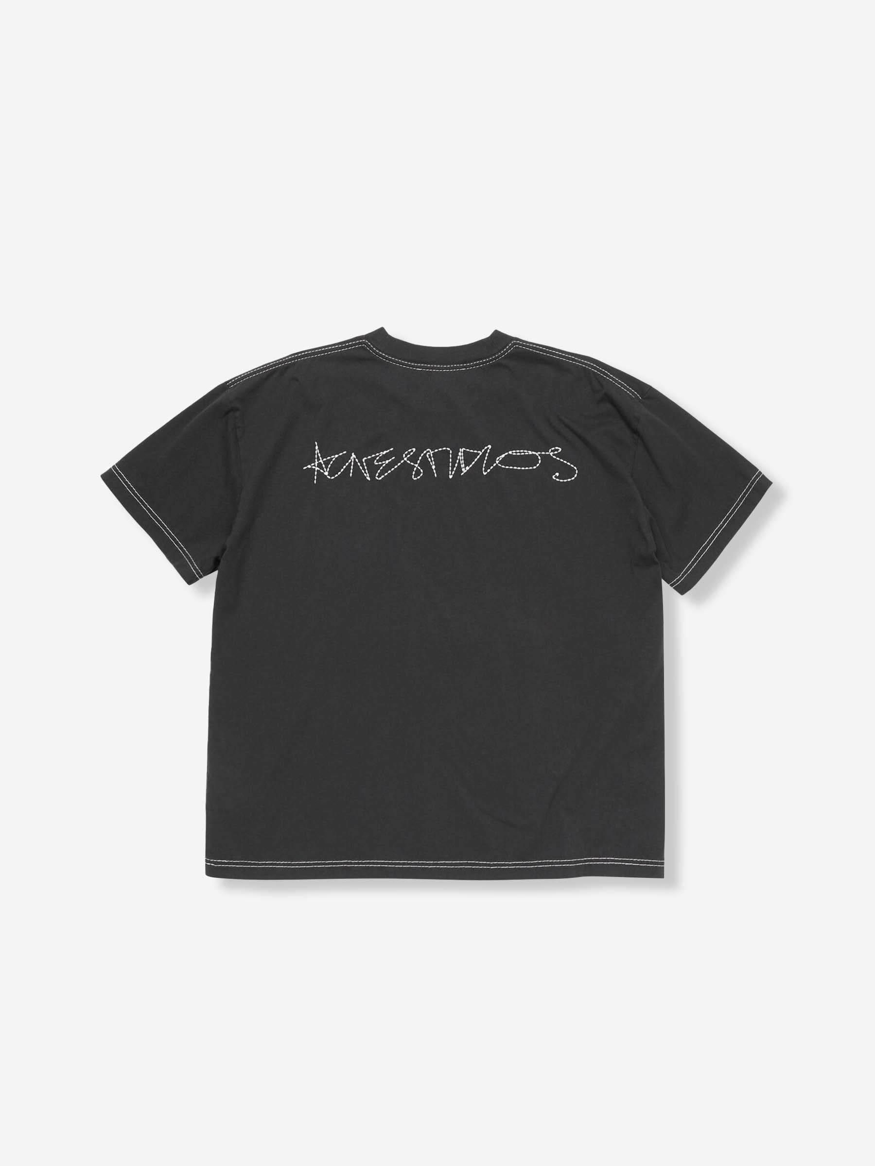 Outlet online Acne Studios Hombre Camiseta Logo color Negro sku 553-004483 01 - Foto 3