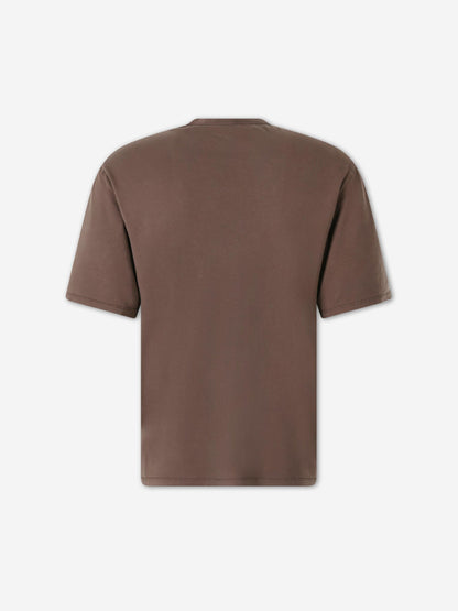 Outlet online Officine Générale Hombre Camiseta con Bolsillo color Marrón Oscuro sku 553-004488 01 - Foto 2