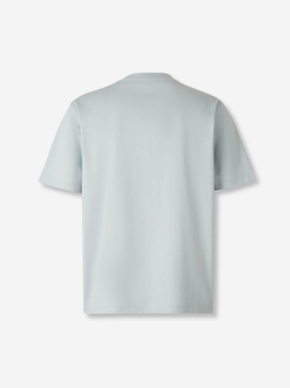 Outlet online Lardini Hombre Camiseta Algodón Bolsillo color Azul Celeste sku 553-004506 01 - Foto 2