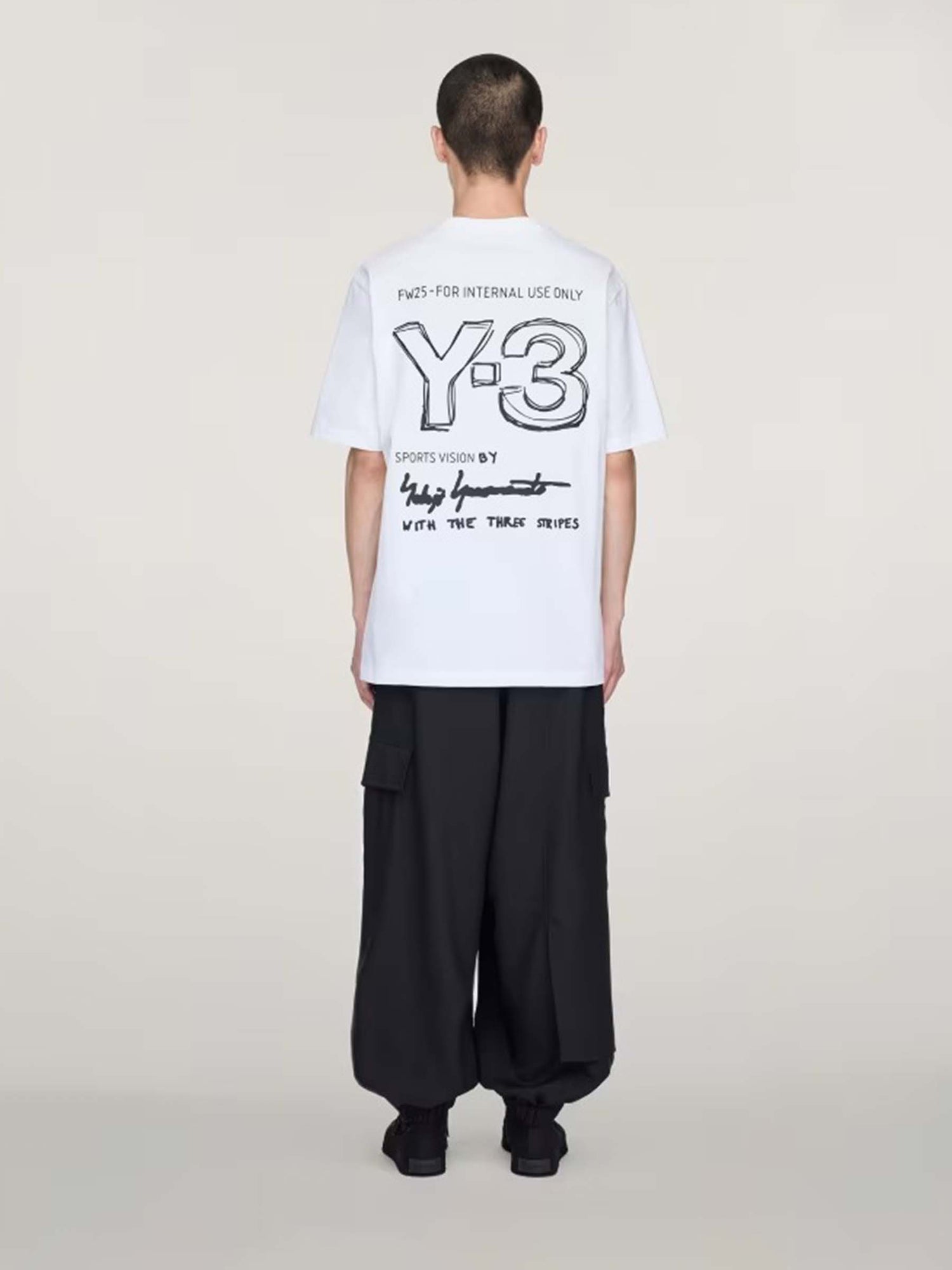 Outlet online Adidas Y-3 Hombre Camiseta Manga Corta color Blanco sku 553-004518 01 - Foto 2