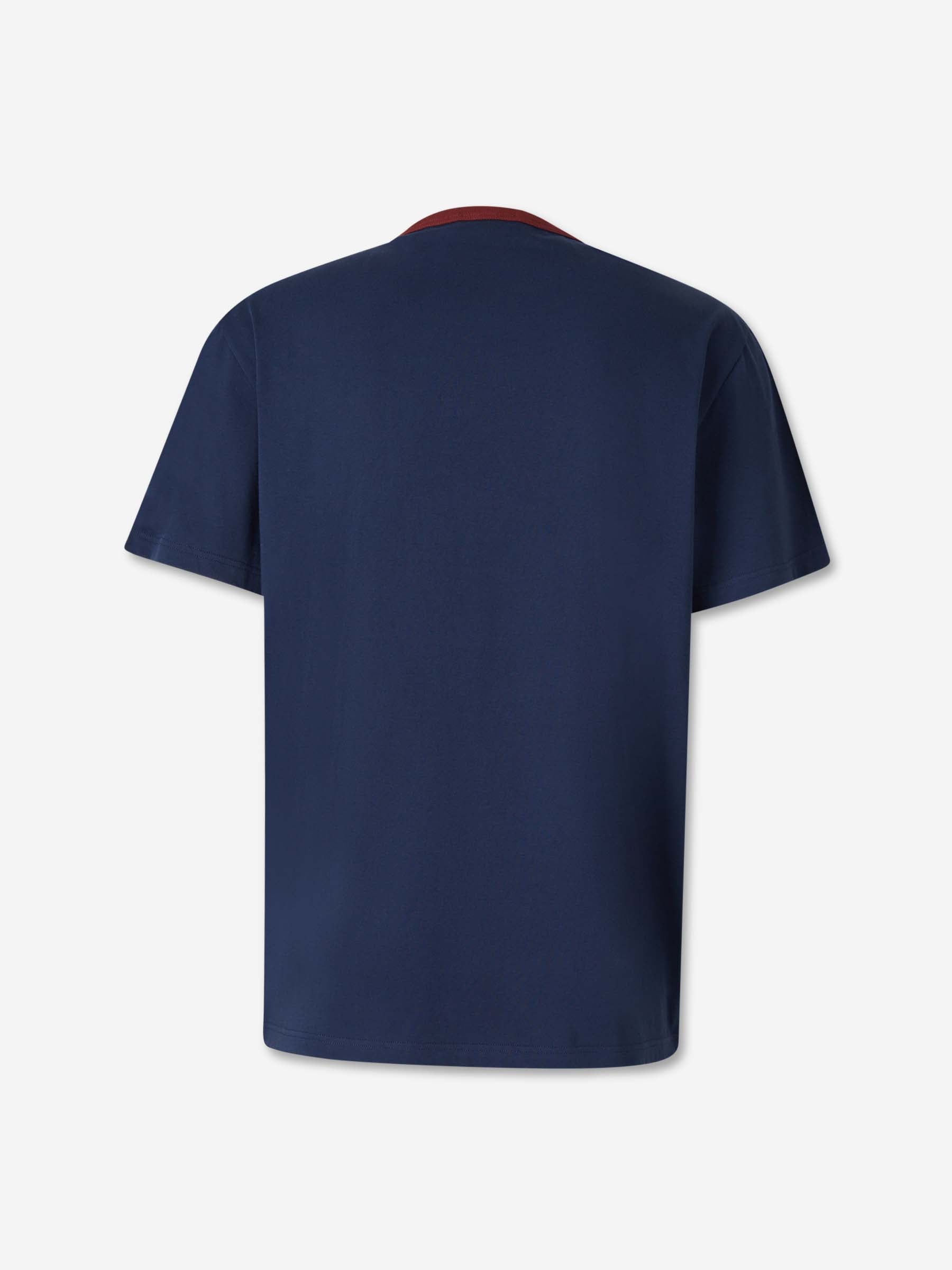 Outlet online McQueen Hombre Camiseta Cuello Redondo color Azul Marino sku 553-004521 01 - Foto 2