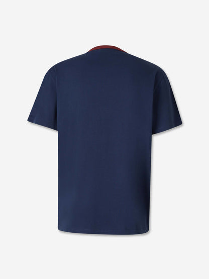 Outlet online McQueen Hombre Camiseta Cuello Redondo color Azul Marino sku 553-004521 01 - Foto 2