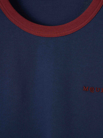 Outlet online McQueen Hombre Camiseta Cuello Redondo color Azul Marino sku 553-004521 01 - Foto 3