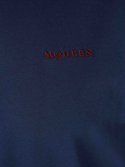 Outlet online McQueen Hombre Camiseta Cuello Redondo color Azul Marino sku 553-004521 01 - Foto 4