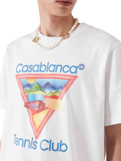 Outlet online Casablanca Hombre Camiseta Cuello Redondo color Blanco sku 553-004532 01 - Foto 3