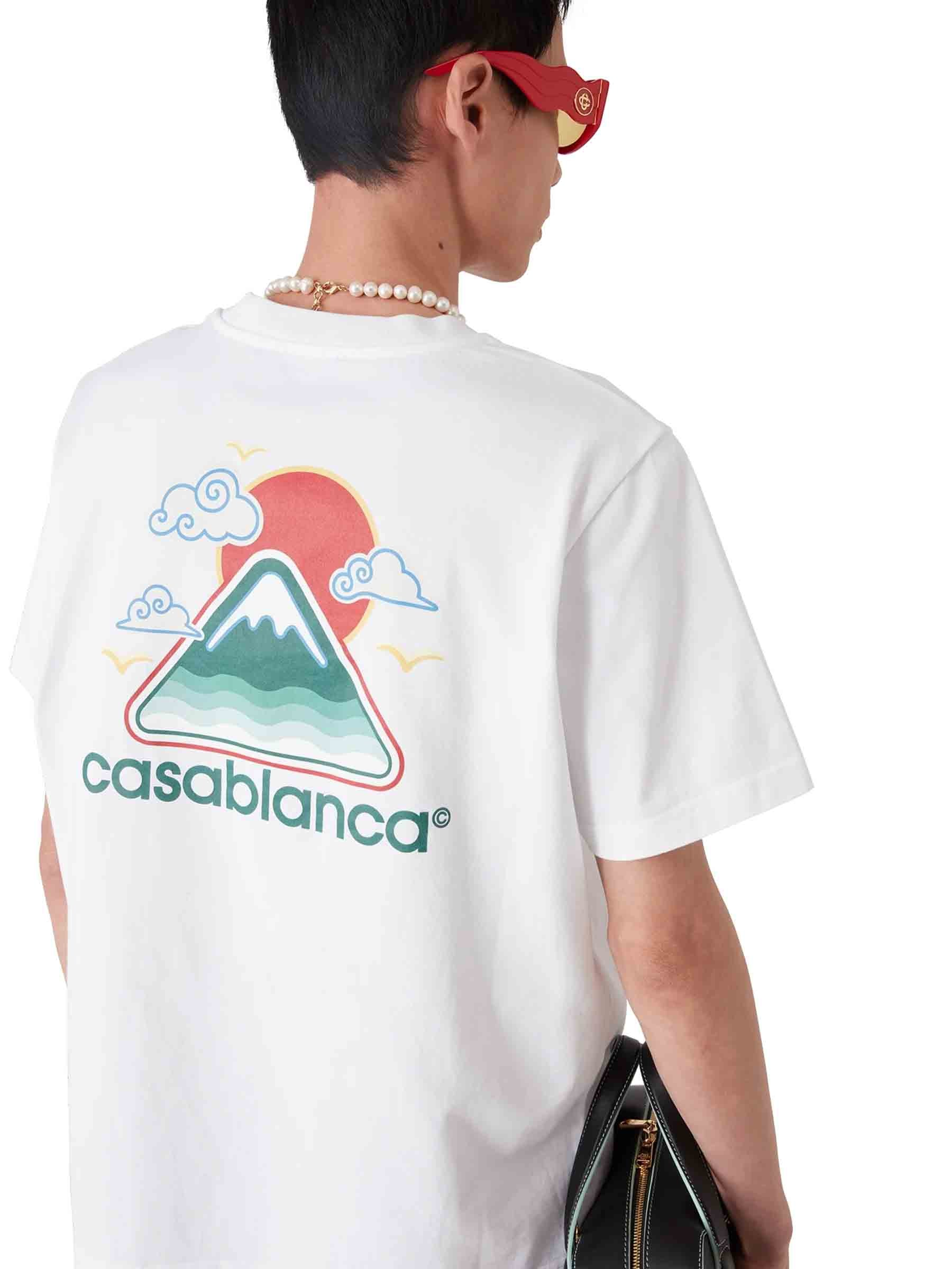 Outlet online Casablanca Hombre Camiseta Cuello Redondo color Blanco sku 553-004536 01 - Foto 3