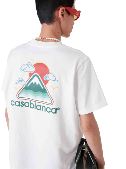 Outlet online Casablanca Hombre Camiseta Cuello Redondo color Blanco sku 553-004536 01 - Foto 3