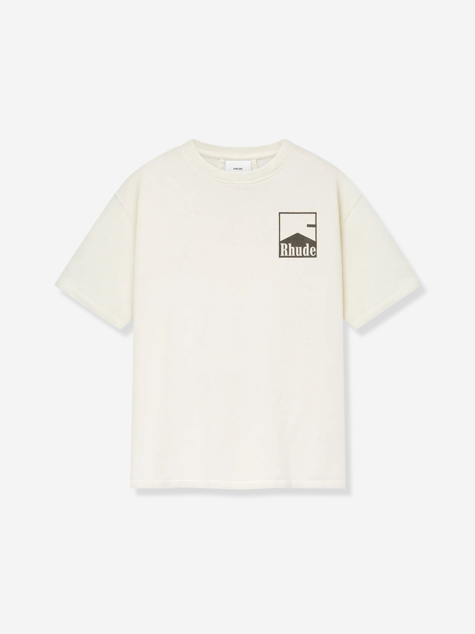 Rhude Hombre Barcelona Camiseta Chevron color Marfil sku 553-004537 01 - Foto 1