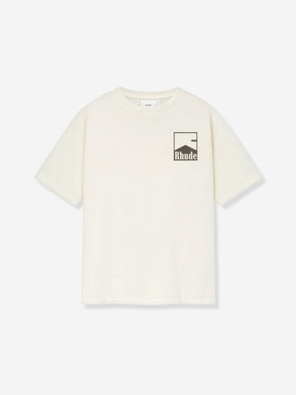 Rhude Hombre Barcelona Camiseta Chevron color Marfil sku 553-004537 01 - Foto 1