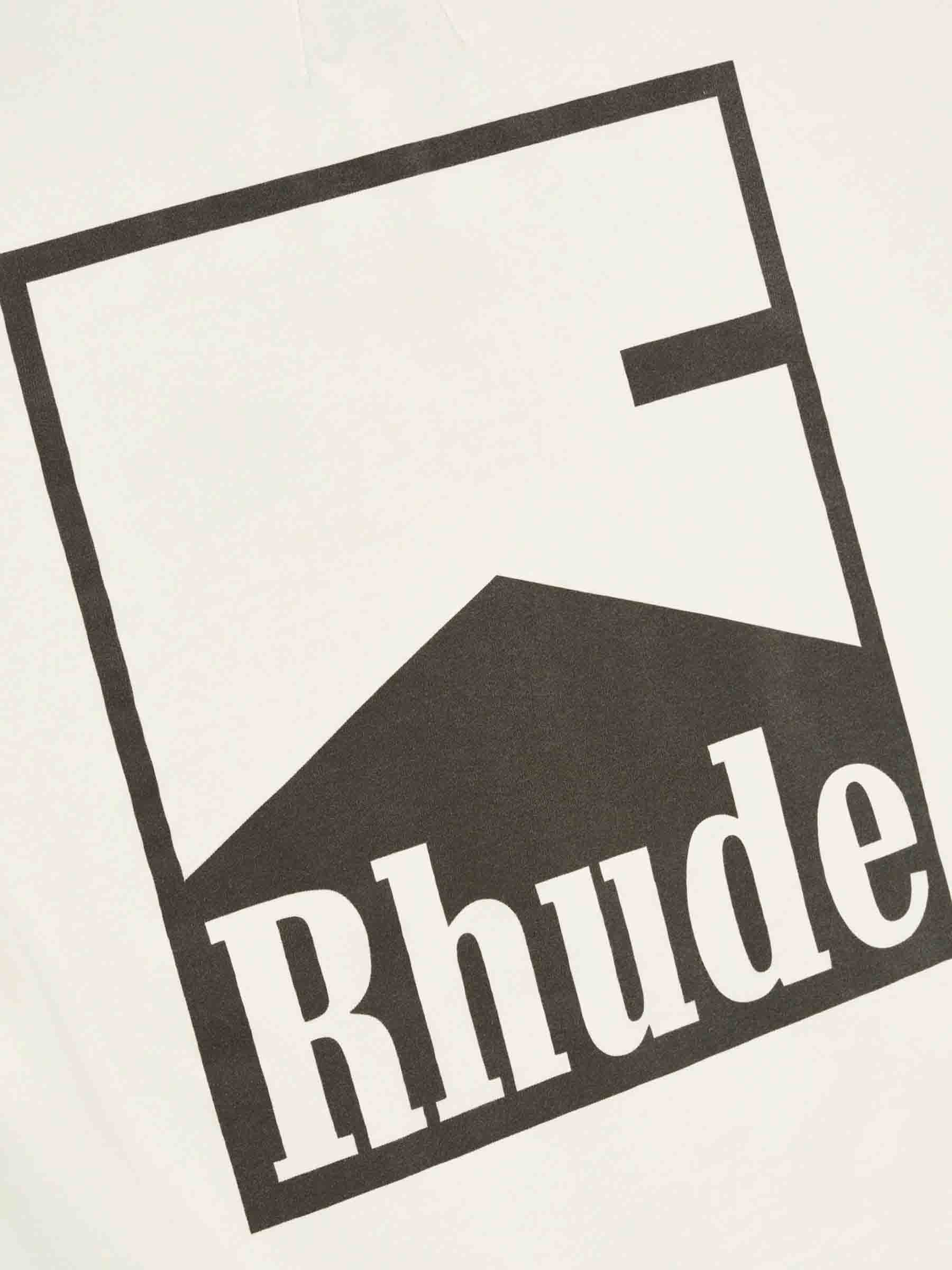 Rhude Hombre Barcelona Camiseta Chevron color Marfil sku 553-004537 01 - Foto 3