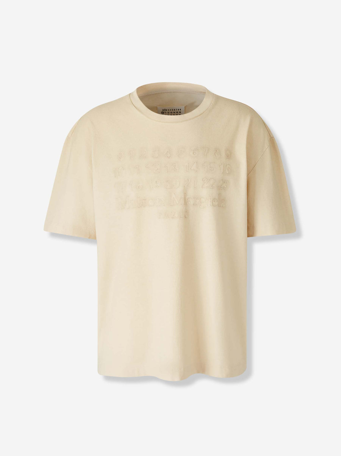 Outlet online Maison Margiela Hombre Camiseta Cuello Redondo color Crema sku 553-004539 01 - Foto 1