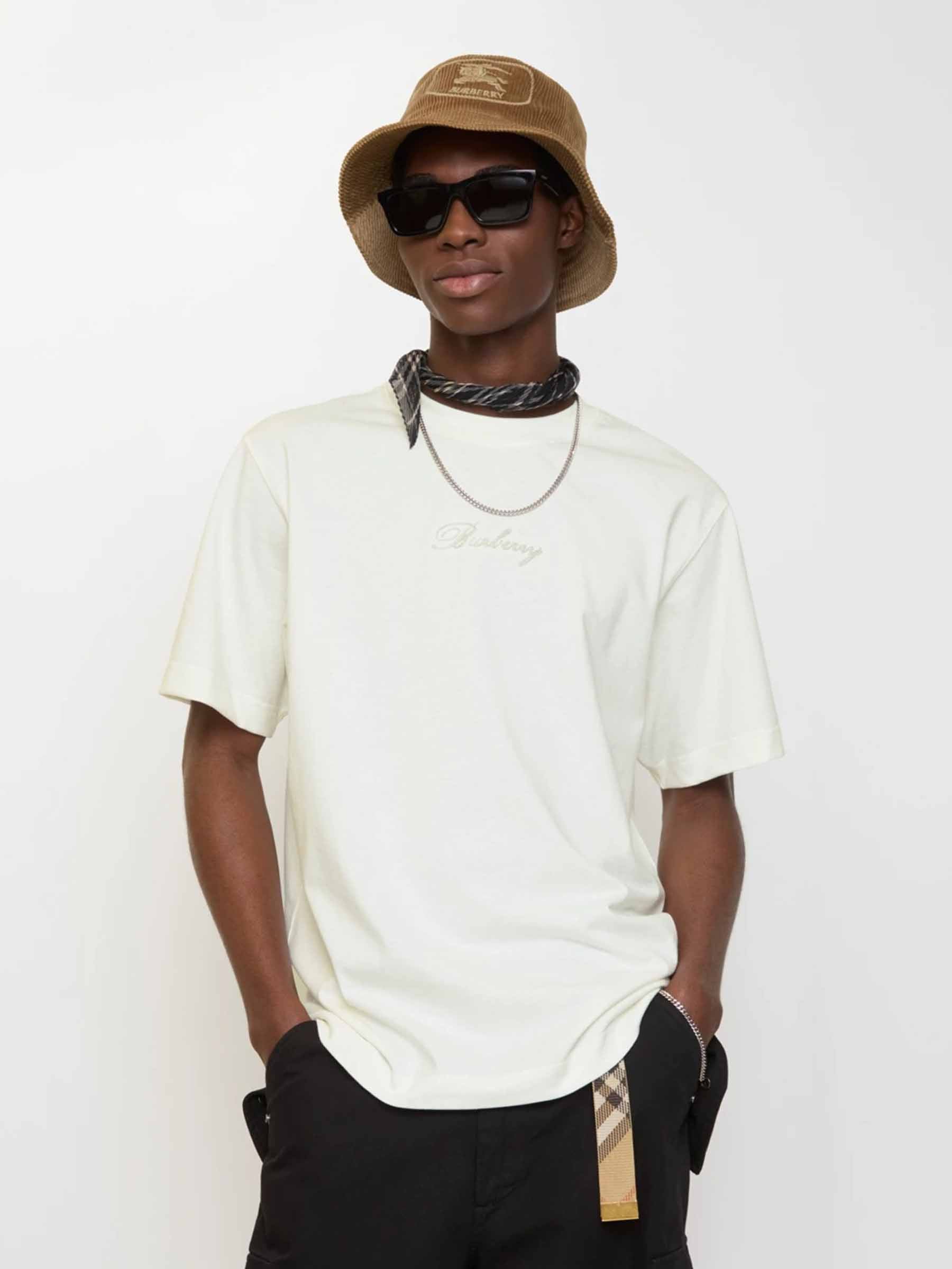 Outlet online Burberry Hombre Camiseta Cuello Redondo color Blanco sku 553-004547 01 - Foto 2