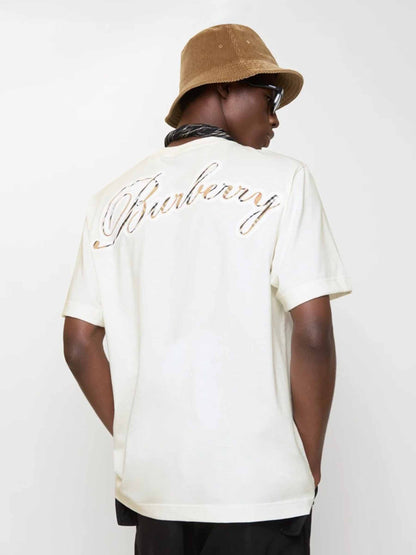Outlet online Burberry Hombre Camiseta Cuello Redondo color Blanco sku 553-004547 01 - Foto 3