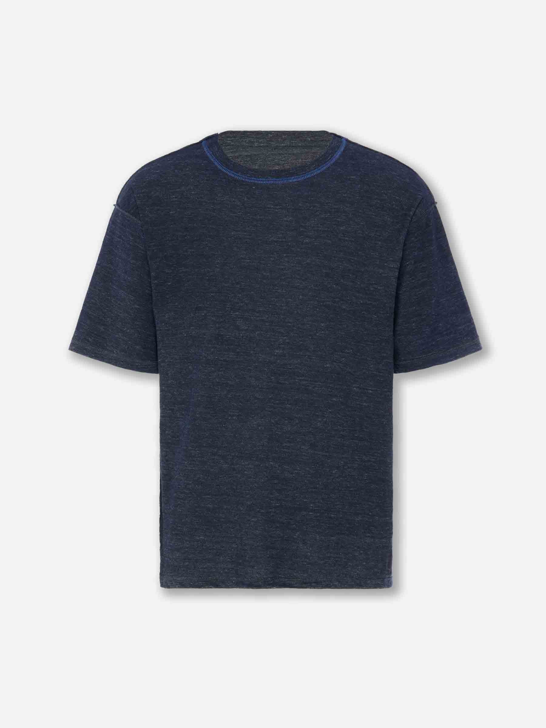 Outlet online Maison Margiela Hombre Camiseta Cuello Redondo color Azul Marino sku 553-004557 01 - Foto 1