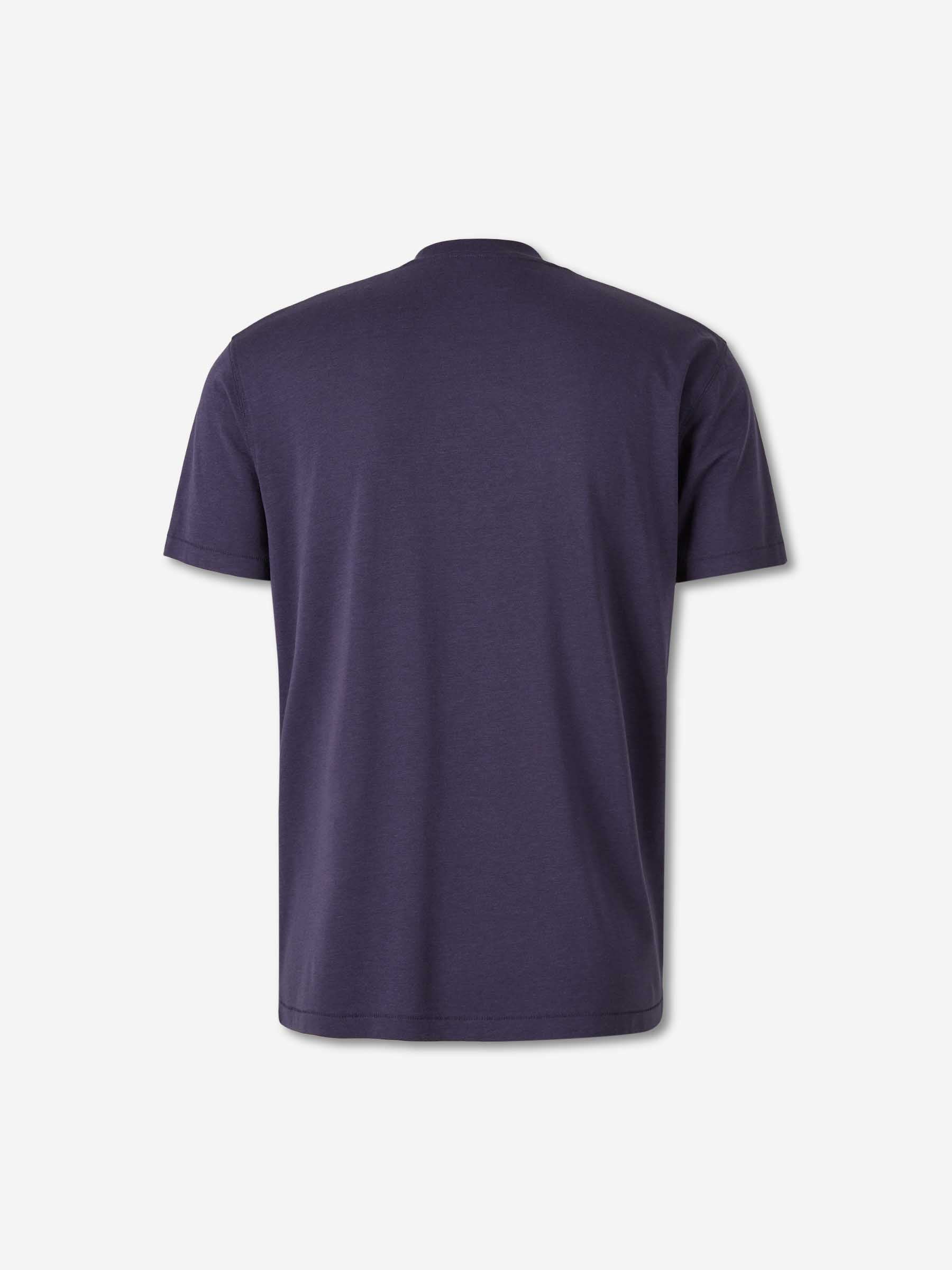 Outlet online Tom Ford Hombre Camiseta Lisa color Azul Marino sku 553-004585 05 - Foto 2