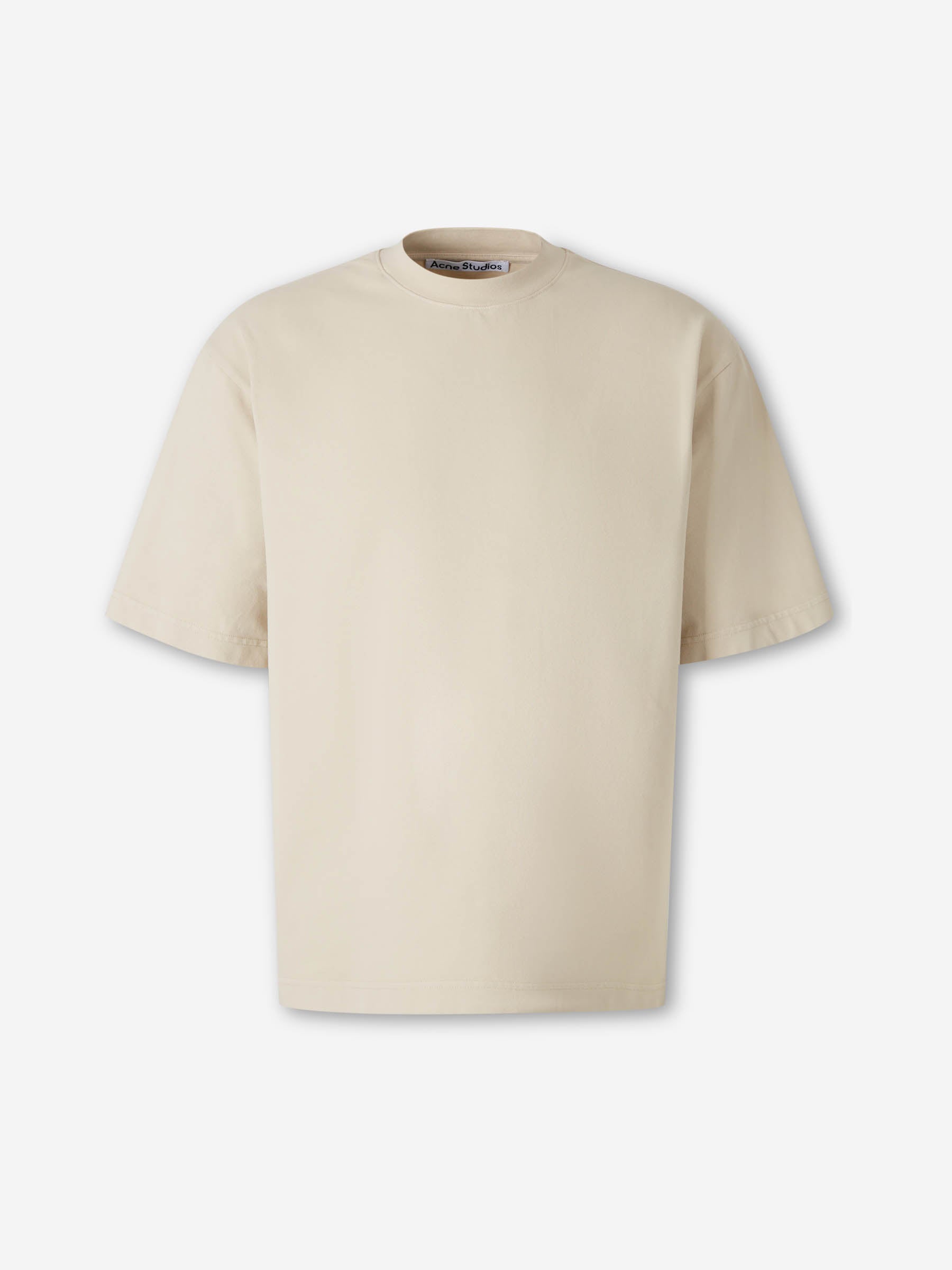 Outlet online Acne Studios Hombre Camiseta Cuello Redondo color Crema sku 553-004590 03 - Foto 1