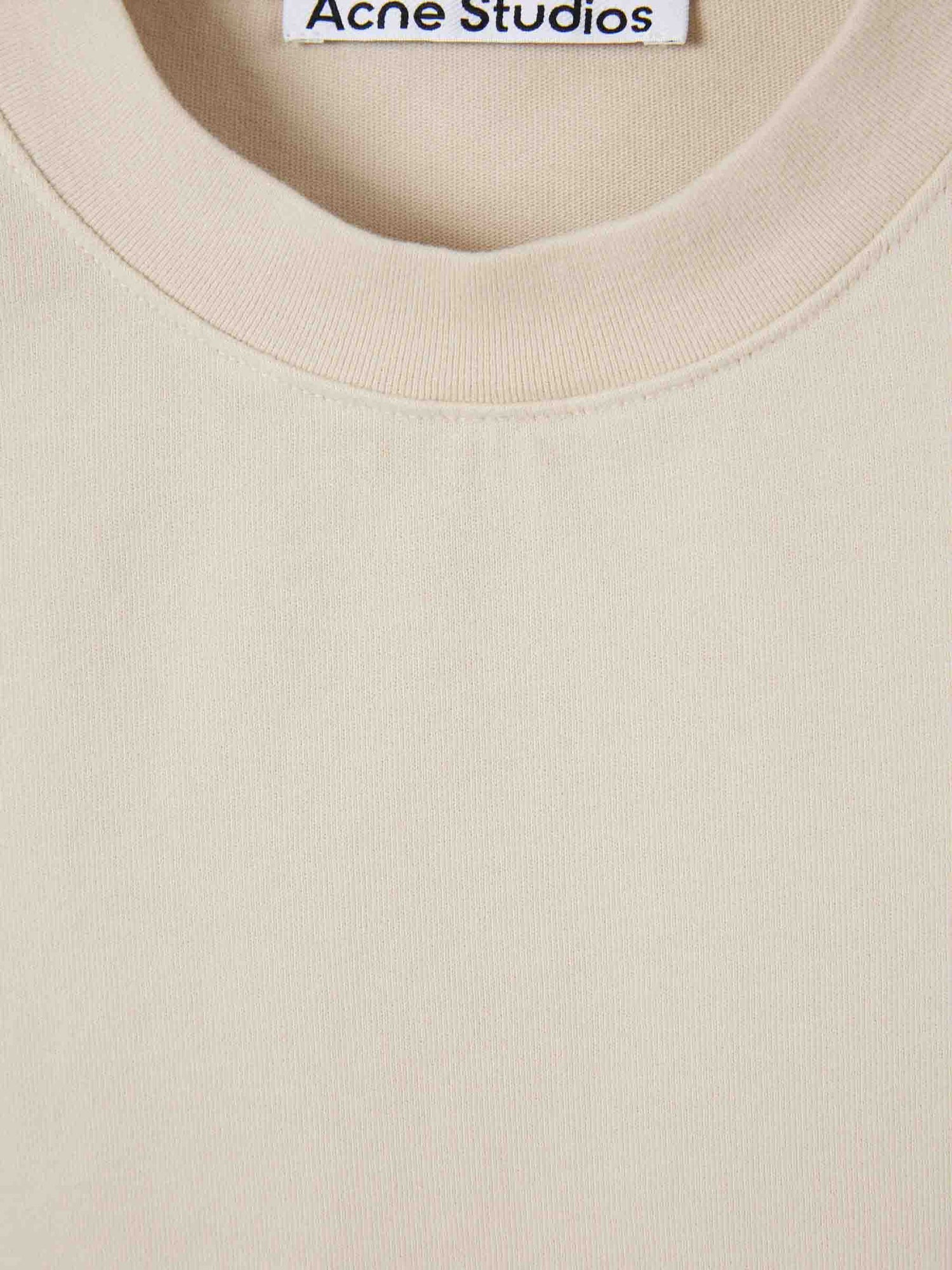 Outlet online Acne Studios Hombre Camiseta Cuello Redondo color Crema sku 553-004590 03 - Foto 3
