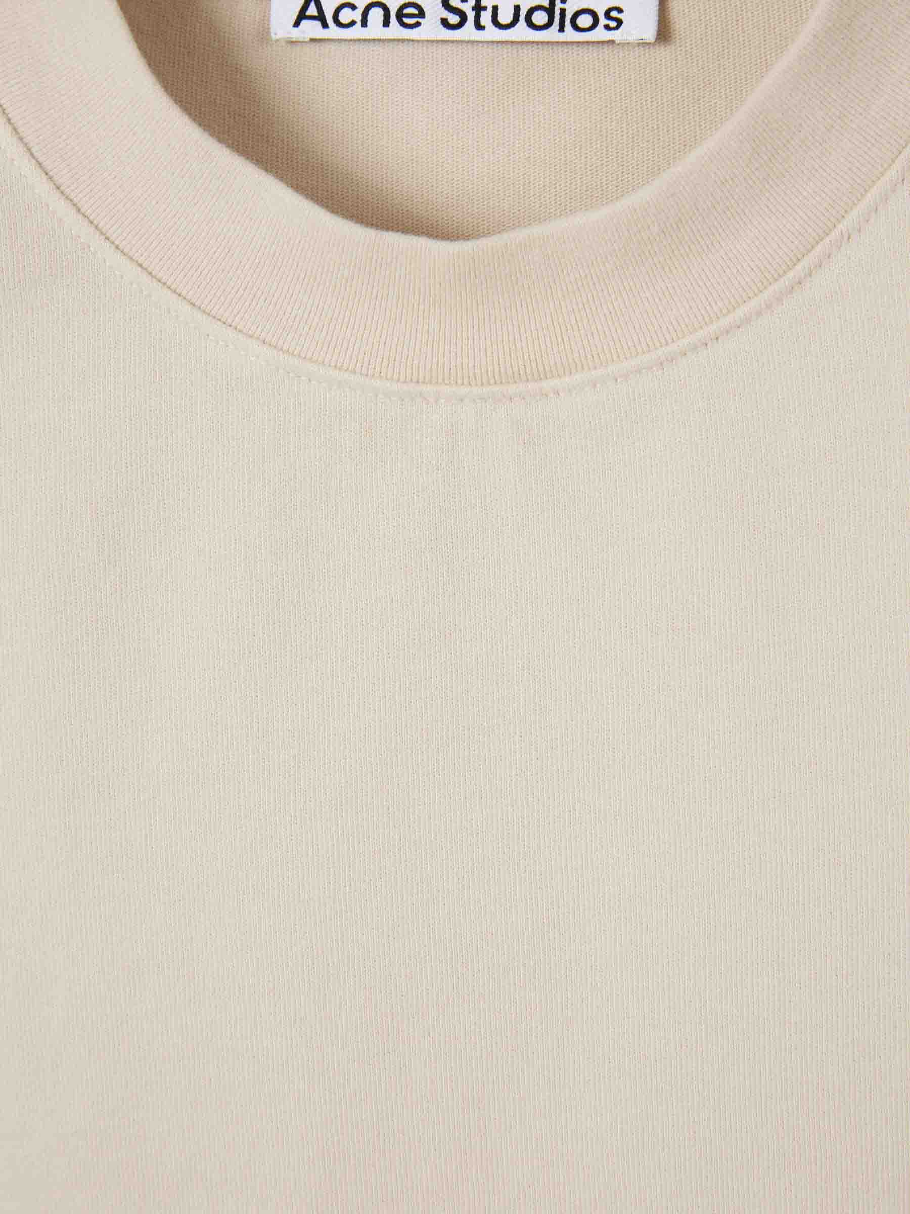 Outlet online Acne Studios Hombre Camiseta Cuello Redondo color Crema sku 553-004590 03 - Foto 3