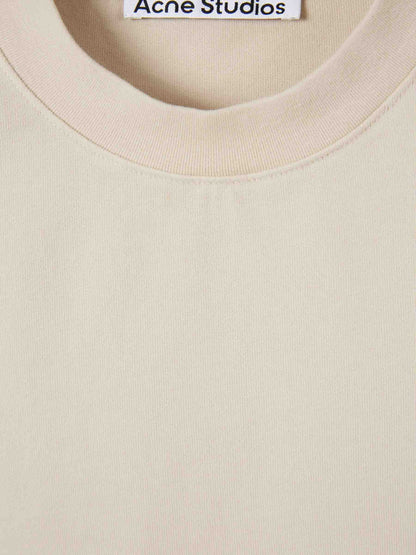 Outlet online Acne Studios Hombre Camiseta Cuello Redondo color Crema sku 553-004590 03 - Foto 3