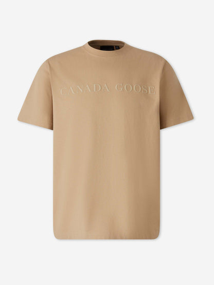 Outlet online Canada Goose Hombre Camiseta Cuello Redondo color Camel sku 553-004596 01 - Foto 1